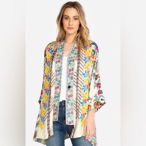 Johnny Was Bonian Kimono 100% Silk Size Medium NWT